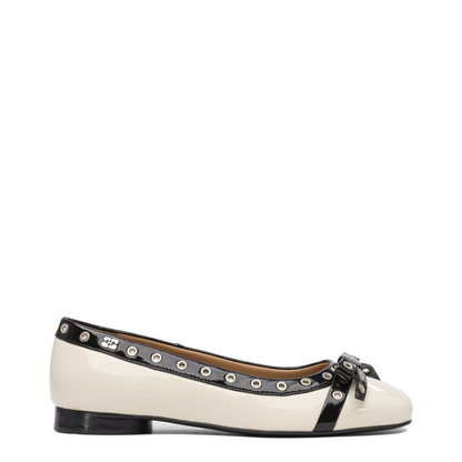 MAYFEYR - Ganni - Eyelet Bow Ballet Flats - S2929135