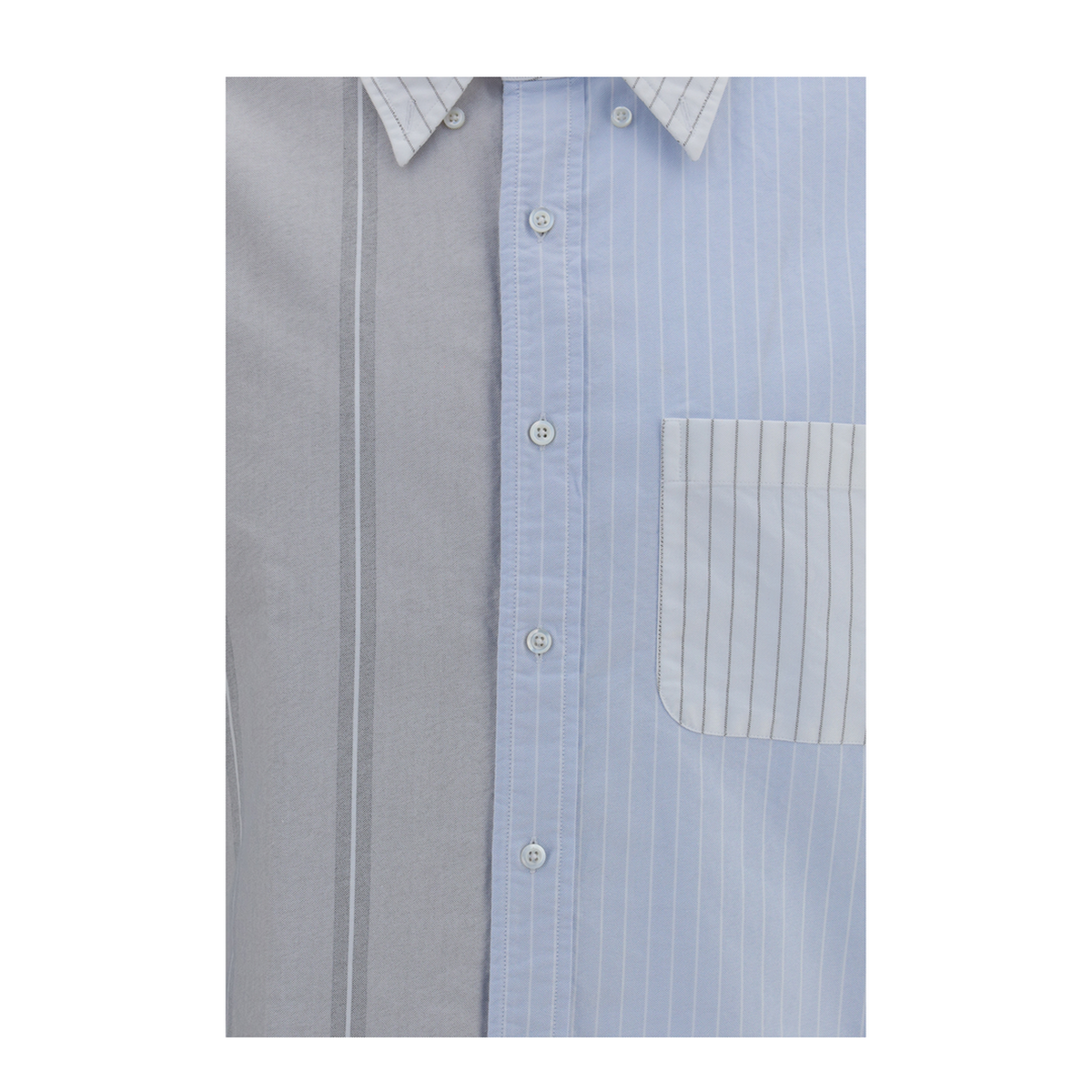 MAYFEYR - Thom Browne - Funmix Striped Oxford Shirt - MWL301FF0938480