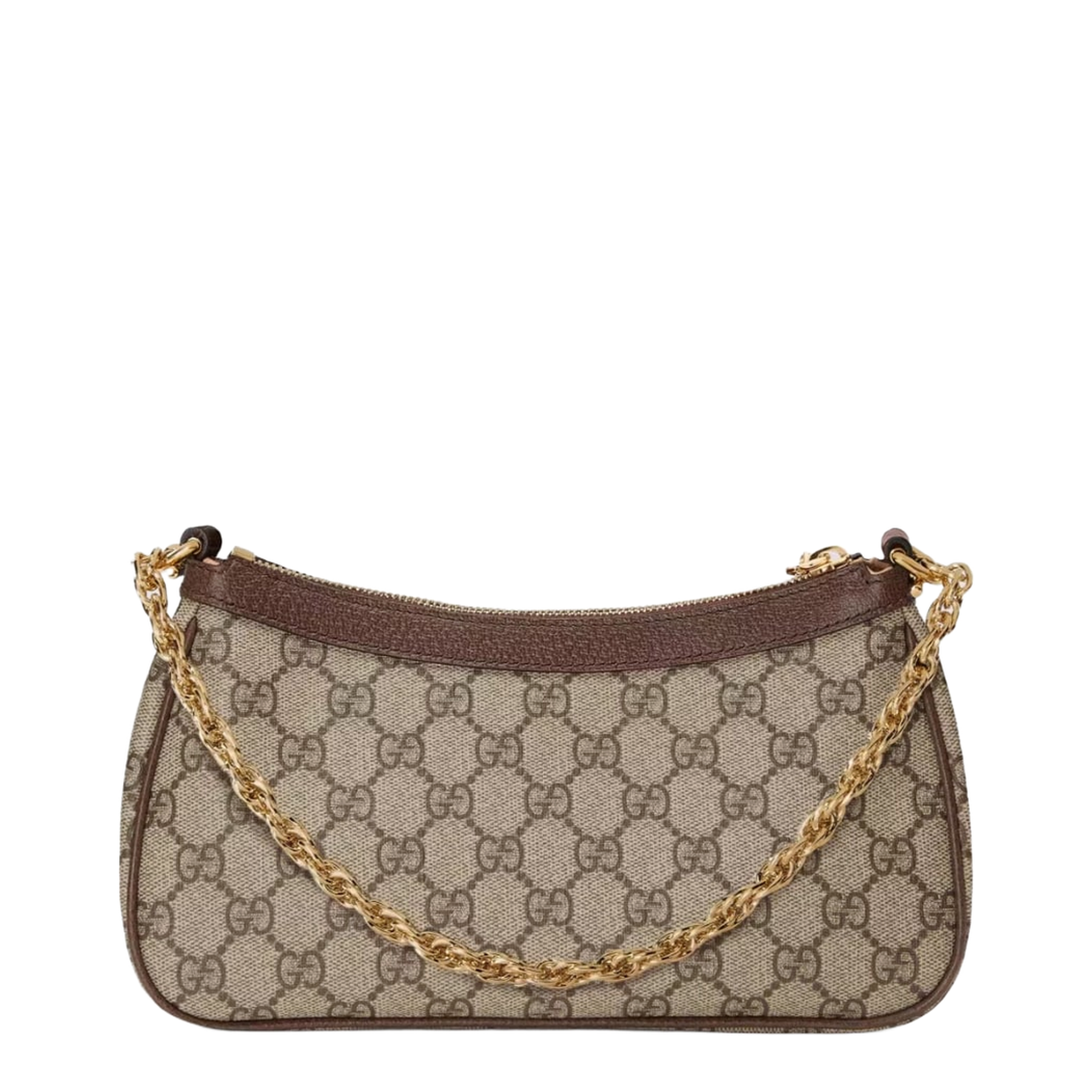 Ophidia Mini Leather Bag - Brown