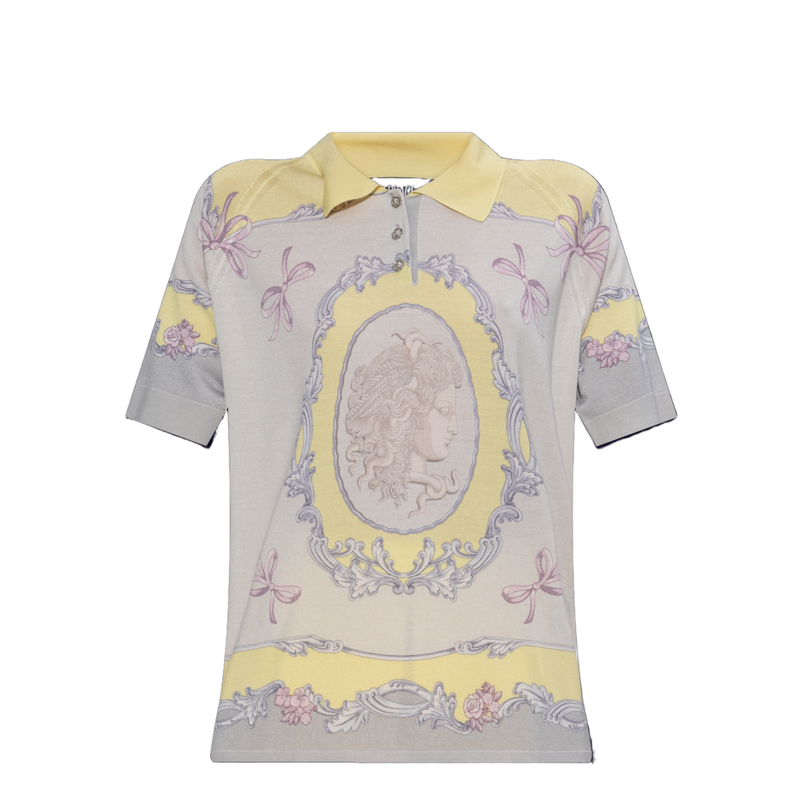Cameo Silk Knit Polo