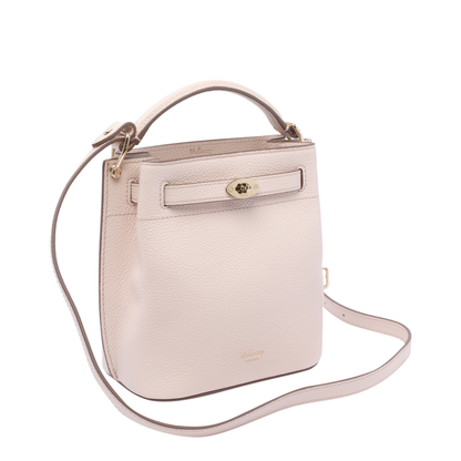 Leather Bucket Bag with Logo