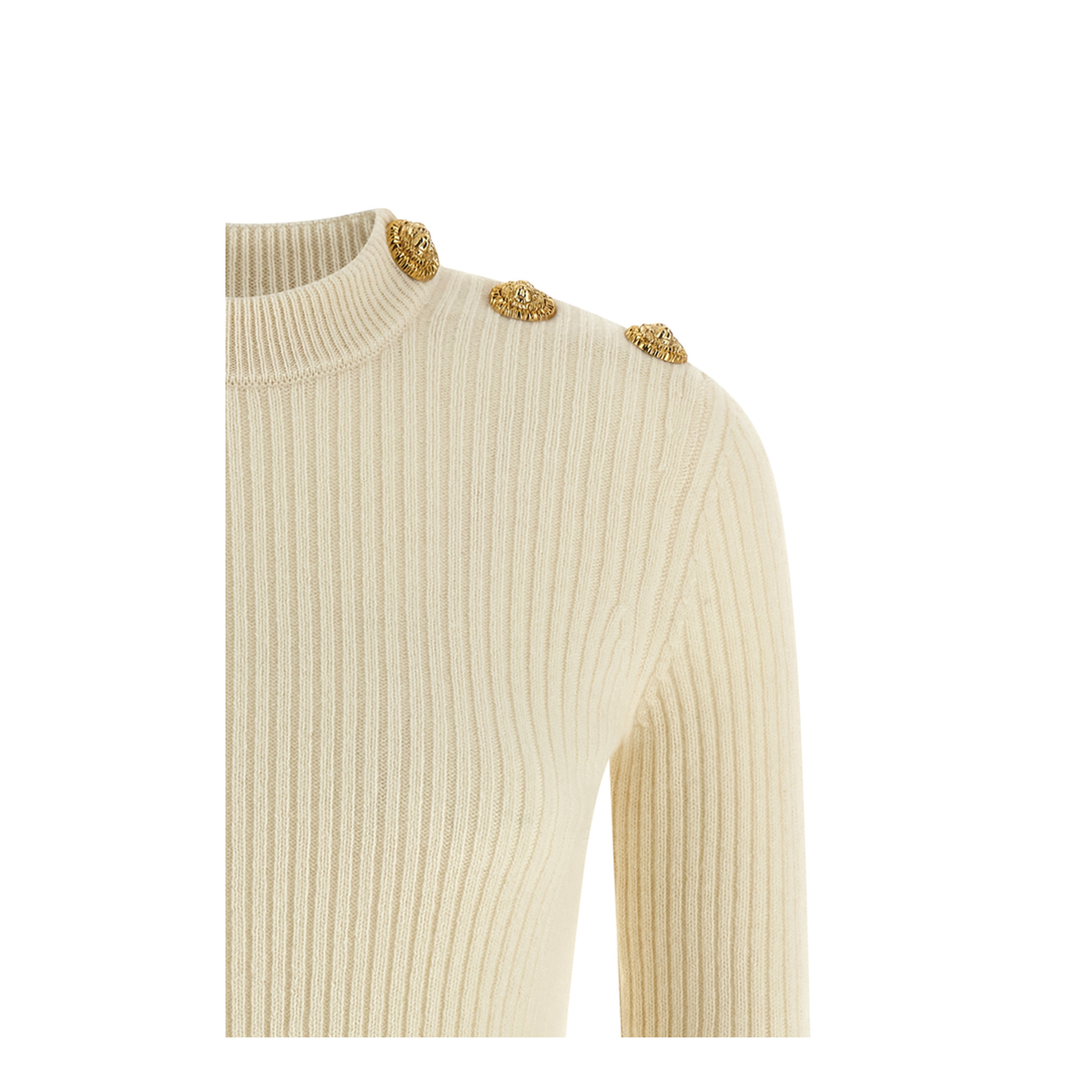 Ribbed Sweater White