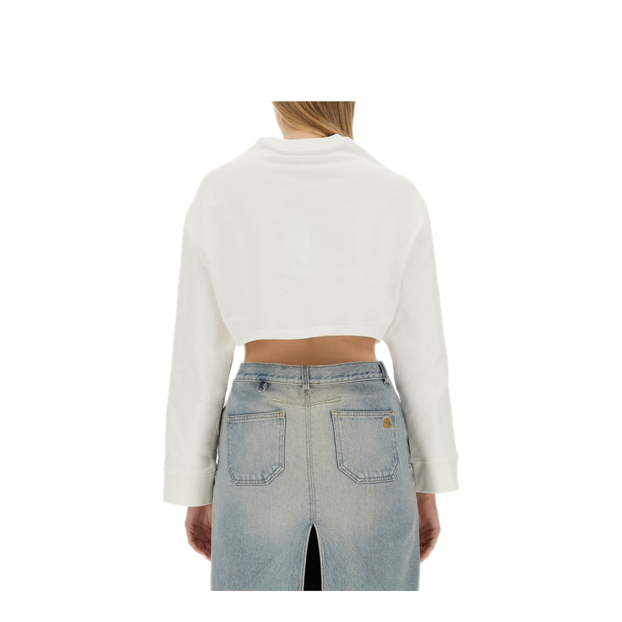 MAYFEYR - Courreges - Cropped Sweatshirt - 124JSW009JS01200001
