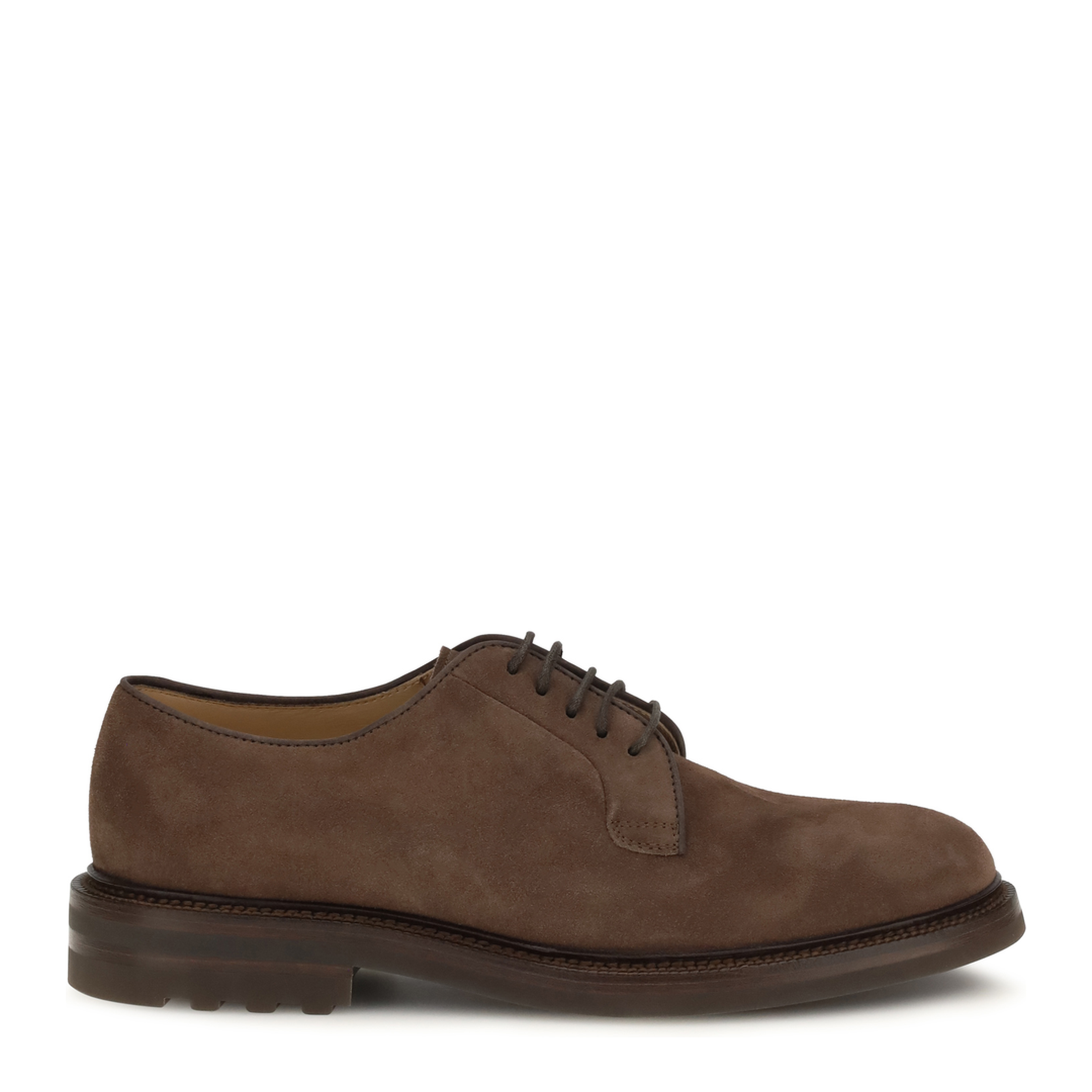 Brunello Cucinelli スエード ウィングチップ シューズ Brunello Cucinelli Suede Lace-Up Shoes – MAYFEYR