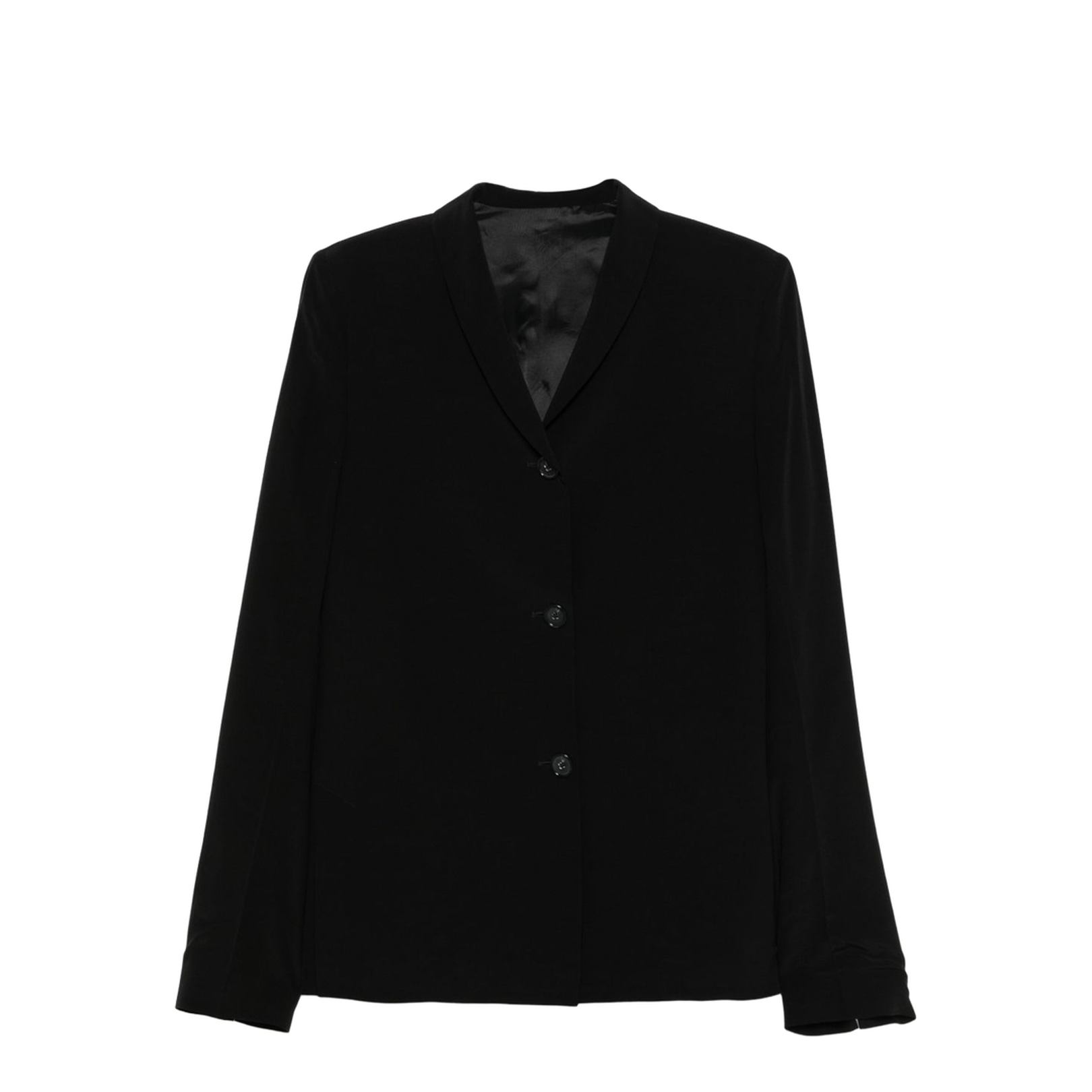 Black Convertible Neck Blazer