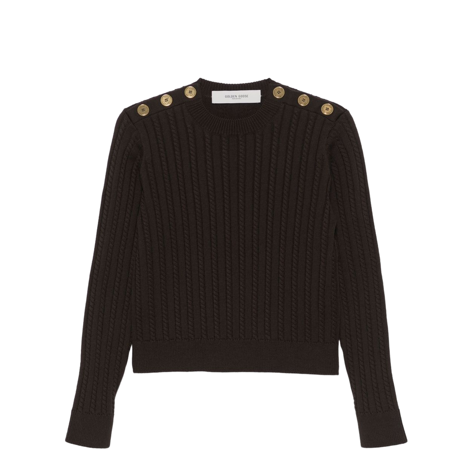 Coffee Brown Crew Neck Long Sleeve Sweater