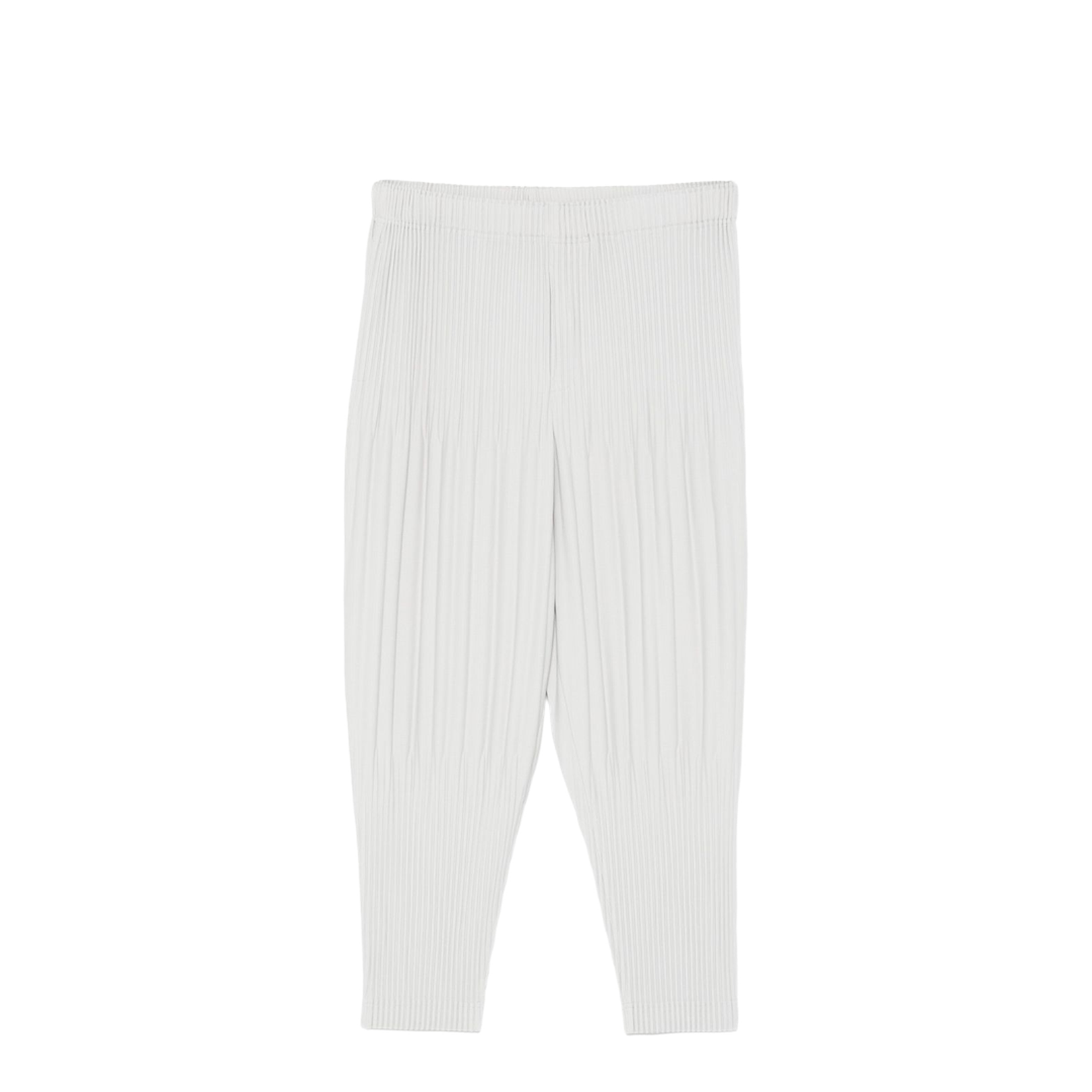 Light Grey Plissé Finish Straight Leg Pull-On Style