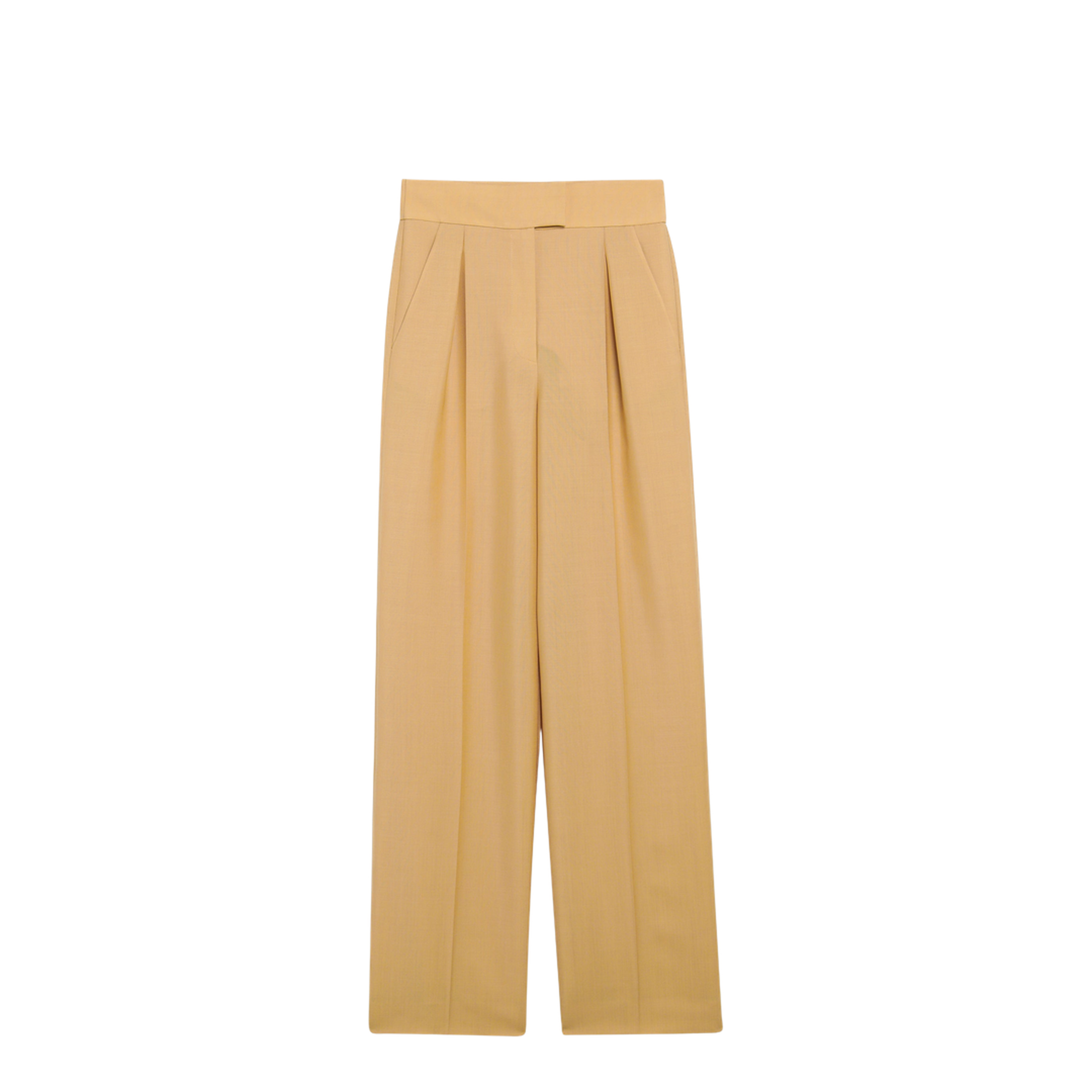 MAYFEYR - Valentino - British Mohair Trousers In Ochre - 9B3RB766A6DO16