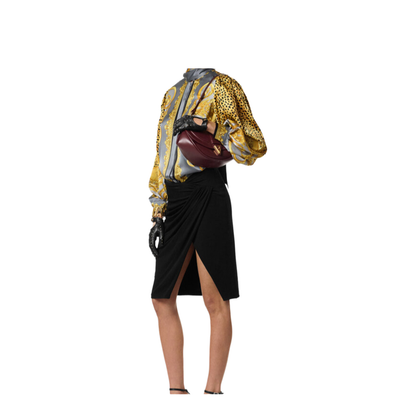 Cheetah Foulard Lavallière Silk Shirt