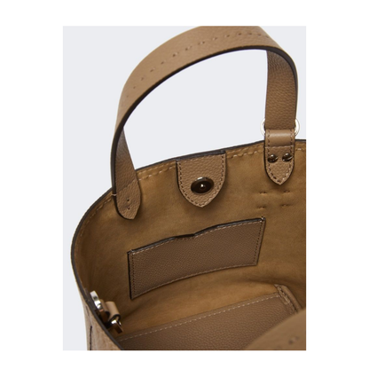 Hand or Arm Bag in Tumbled Calfskin Leather Archetipo Extra Small