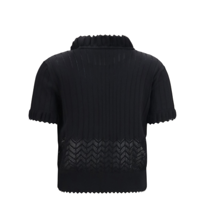 MAYFEYR - Alexander Mcqueen - Open Knit T Shirt - 876348Q1BH31000