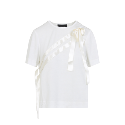 MAYFEYR - Simone Rocha - Bow Sash Easy T-Shirt - 54530571
