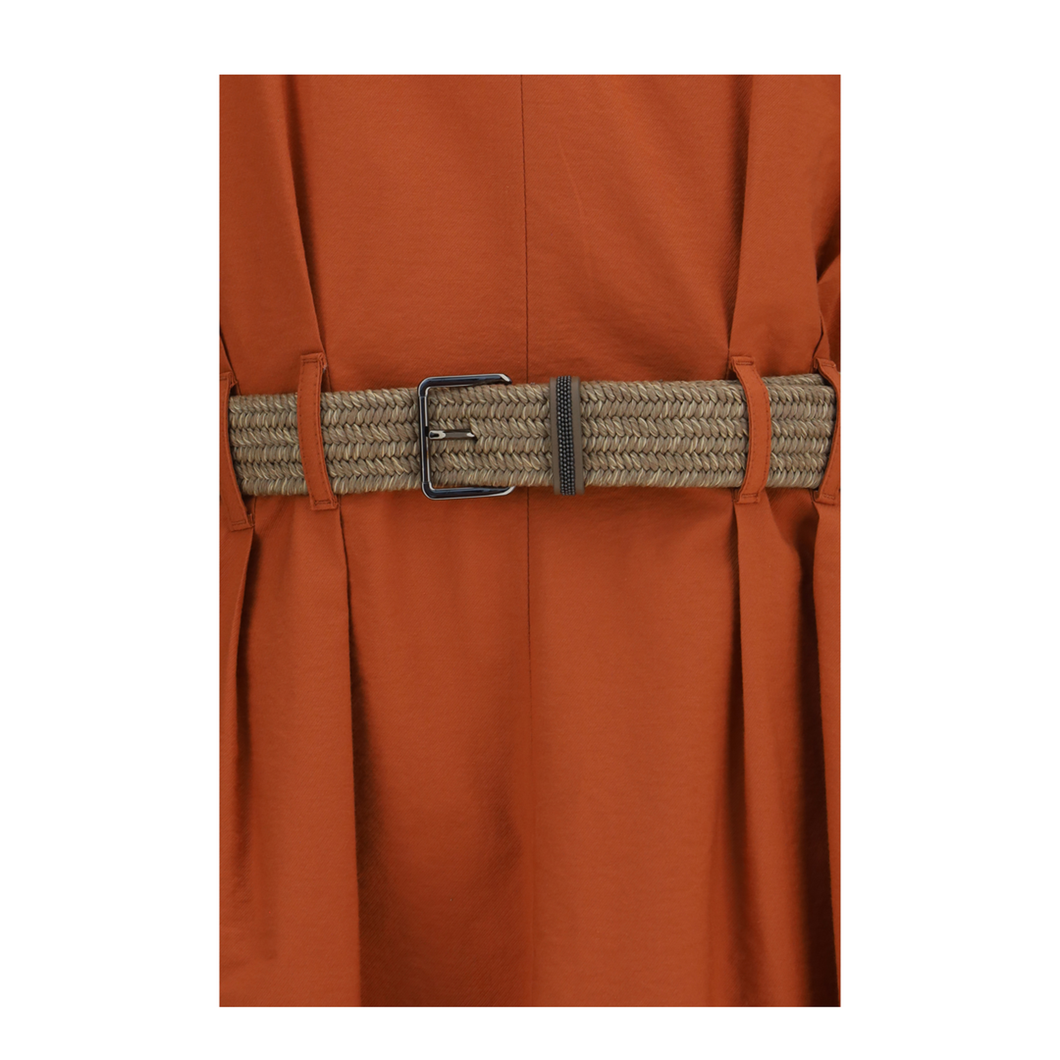 MAYFEYR - Brunello Cucinelli - Pleated Dress With Rope Belt - ML140A5354