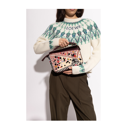 Puzzle Dotted Small Handheld Bag