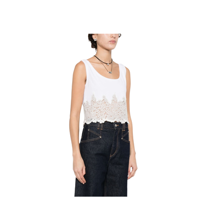 MAYFEYR - Ermanno Scervino - Knitted Tank Top - D482L303APXHC10601