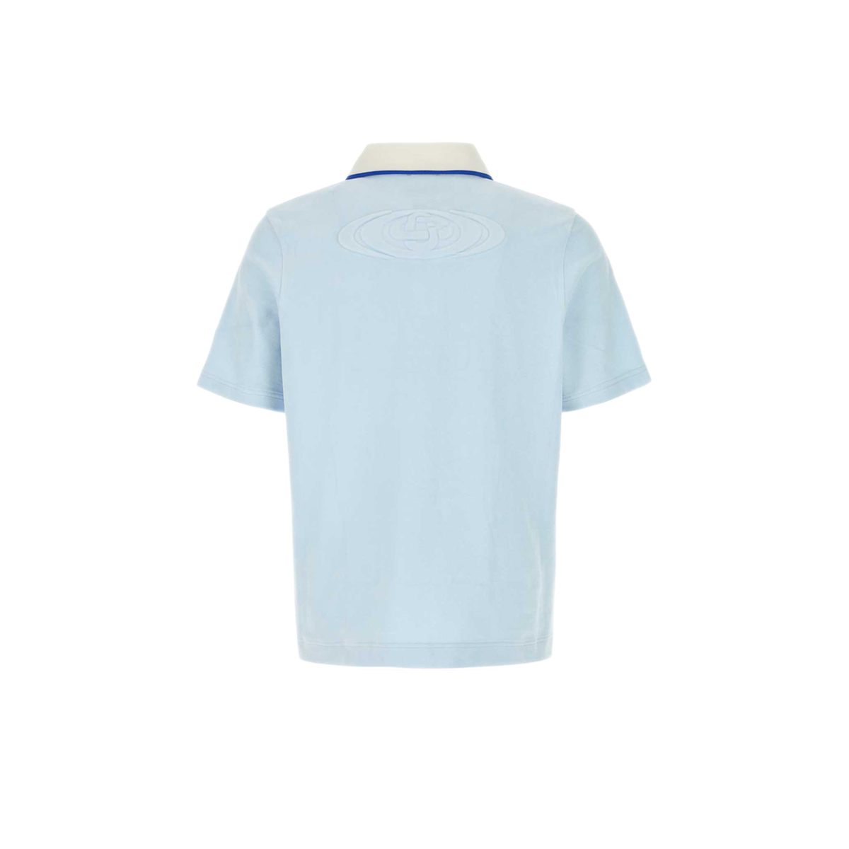 MAYFEYR - Casablanca - Velour Polo Shirt - MSP26JTP44701PALEBLUE