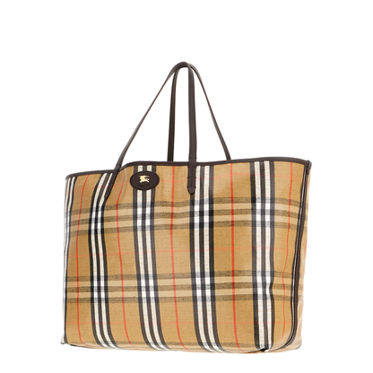 Embroidered Canvas Large Highlands Shopping Bag