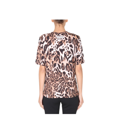 MAYFEYR - BOUTIQUE MOSCHINO - Animal Print T Shirt - 070158601149