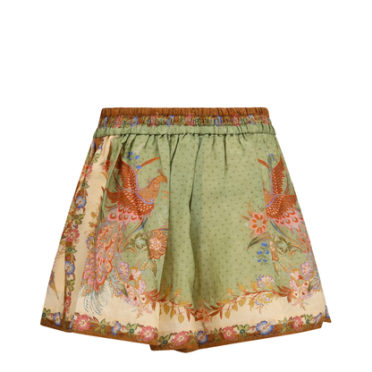 MAYFEYR - Zimmermann - Indra Relaxed Silk Drawstring Shorts - 3497ASS262