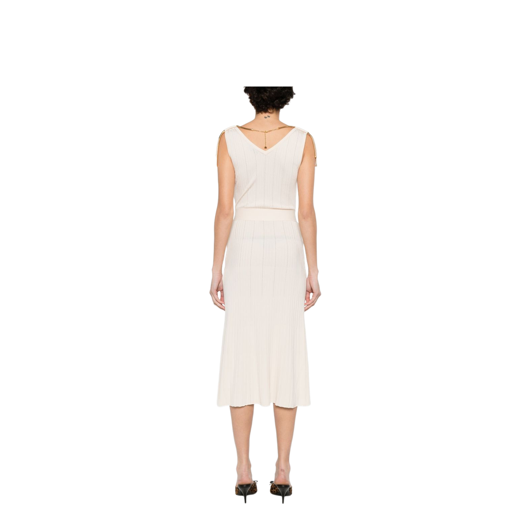 MAYFEYR - Elisabetta Franchi - Dresses White - AM18S61E2193