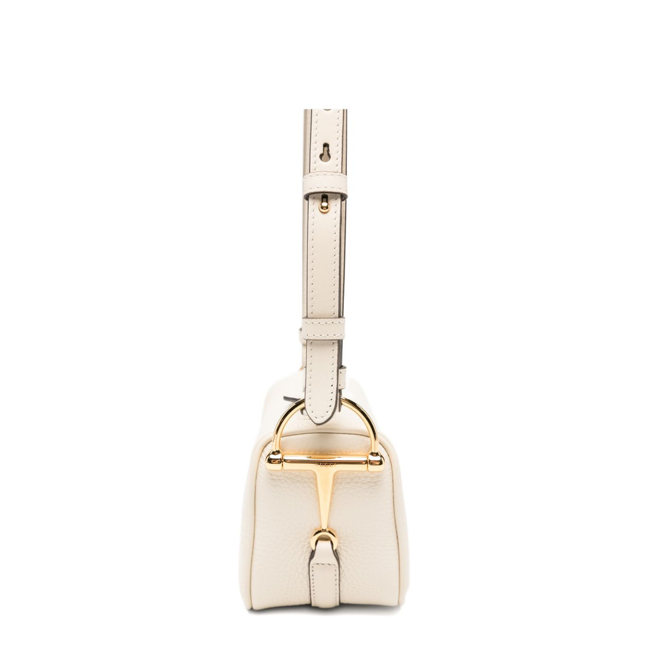 Half Horsebit Mini Soft Grain Leather Bag - Ivory
