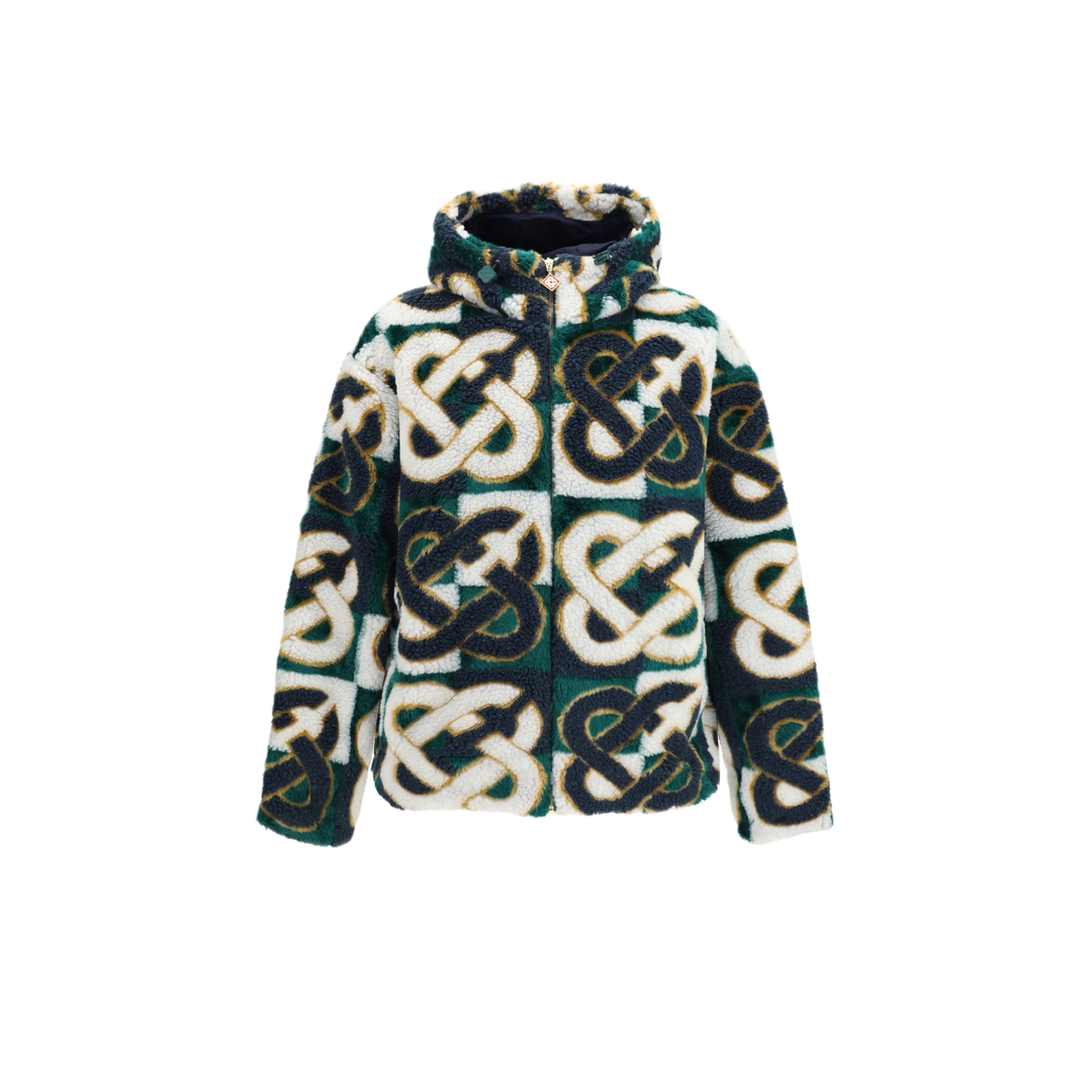 MAYFEYR - Casablanca - Monogram Fleece Hooded Jacket - MPF26JK49801MULTI