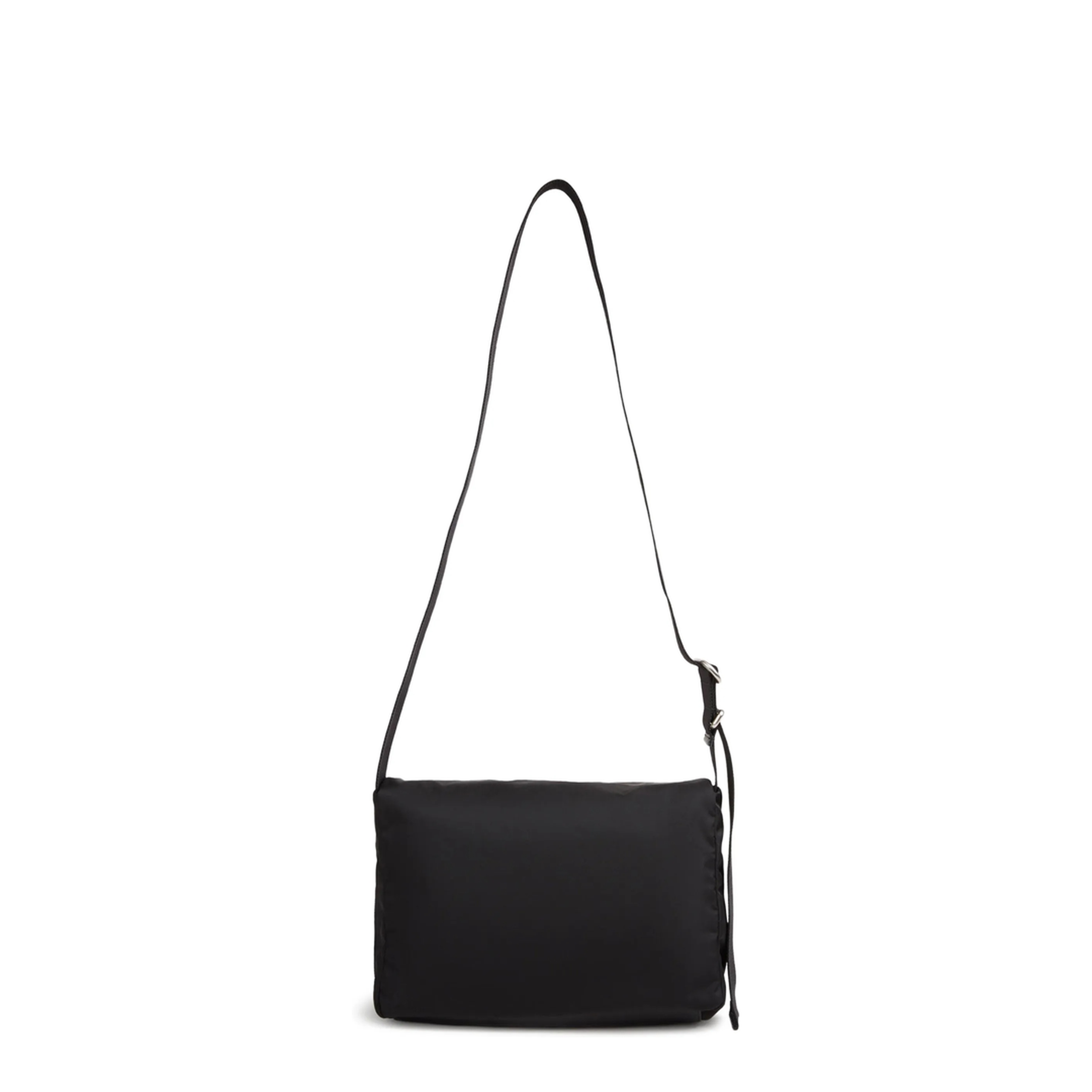 Logo Leather Shoulder Bag - Black
