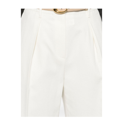Cropped Cotton Trousers