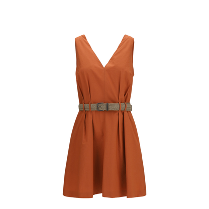 MAYFEYR - Brunello Cucinelli - Pleated Dress With Rope Belt - ML140A5354