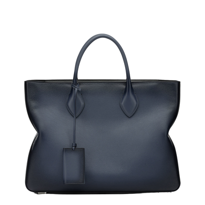 Star-Shaped Large Calfskin Tote Bag - Midnight Blue