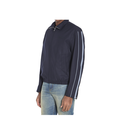 Black Polyester Blend Jacket