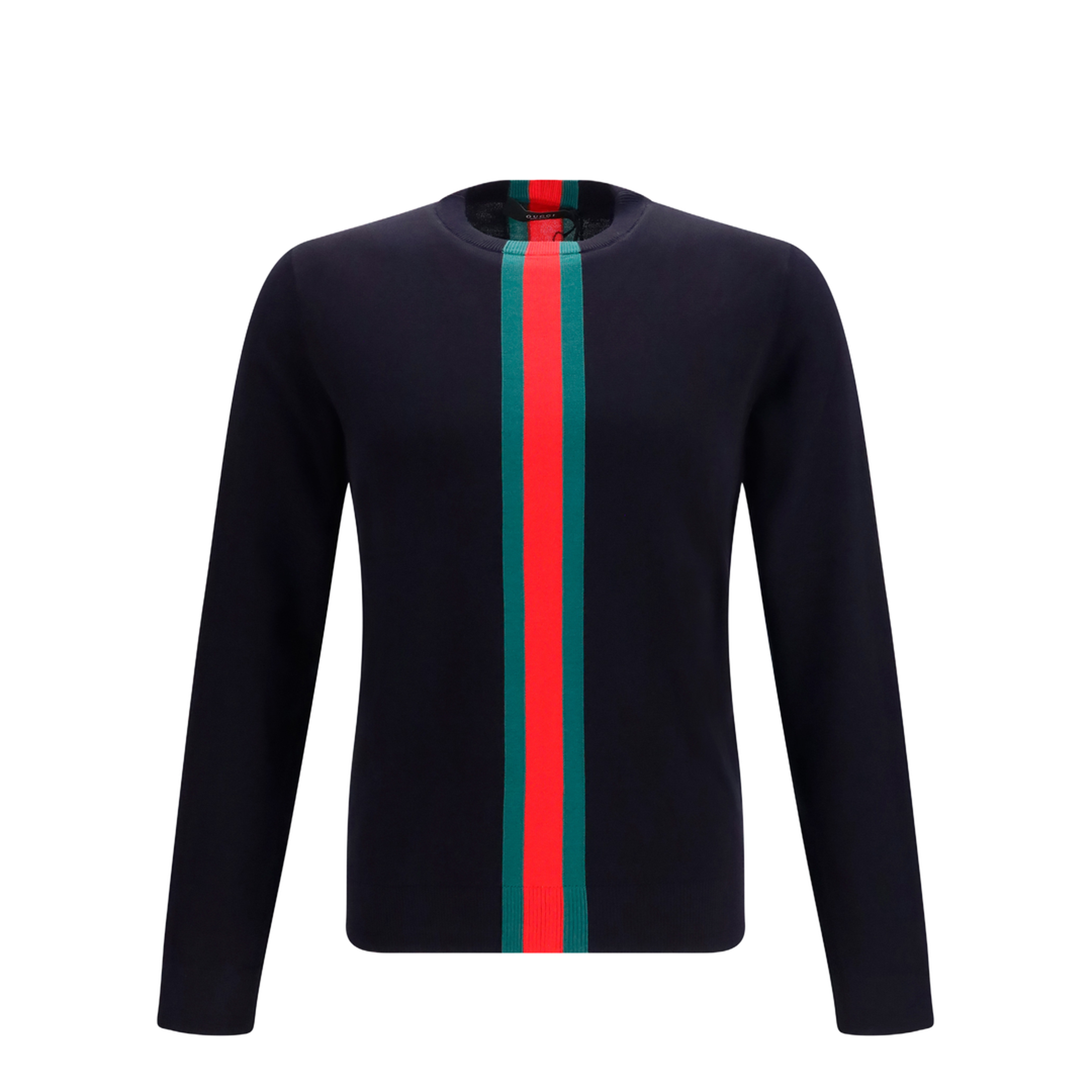 MAYFEYR - Gucci - Knitted Cotton Sweater With Web Intarsi - 875177XKFPC
