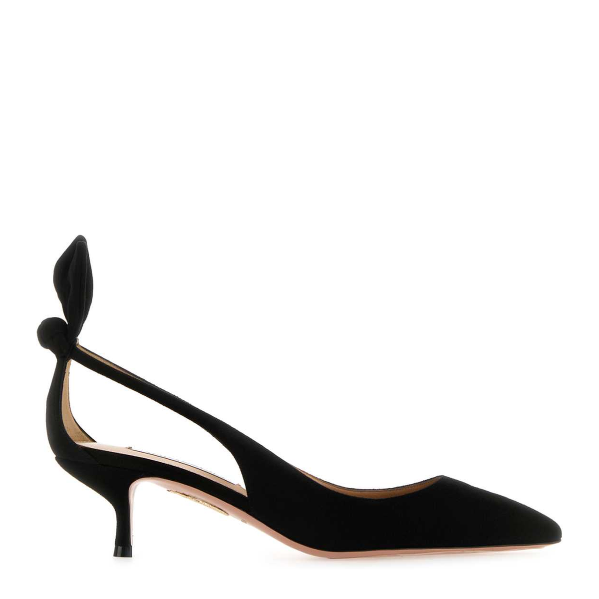 MAYFEYR - Aquazzura - Bow Tie Pump 50 - DENMIDP2SUEBLACK