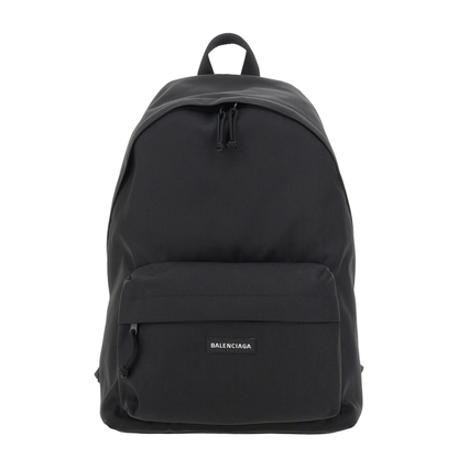 Explorer Nylon Backpack in Black