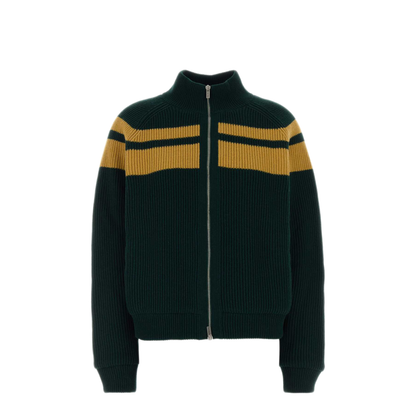 MAYFEYR - Miu Miu - Bottle Green Wool Cardigan - MMJ160SOOO6076F0UVP