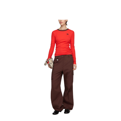 MAYFEYR - Ganni - Trousers Brown - A1080164979