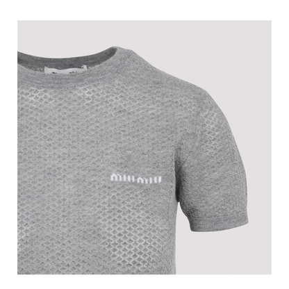 MAYFEYR - Miu Miu - Cashmere T-Shirt - MMLB30SOOO17NN