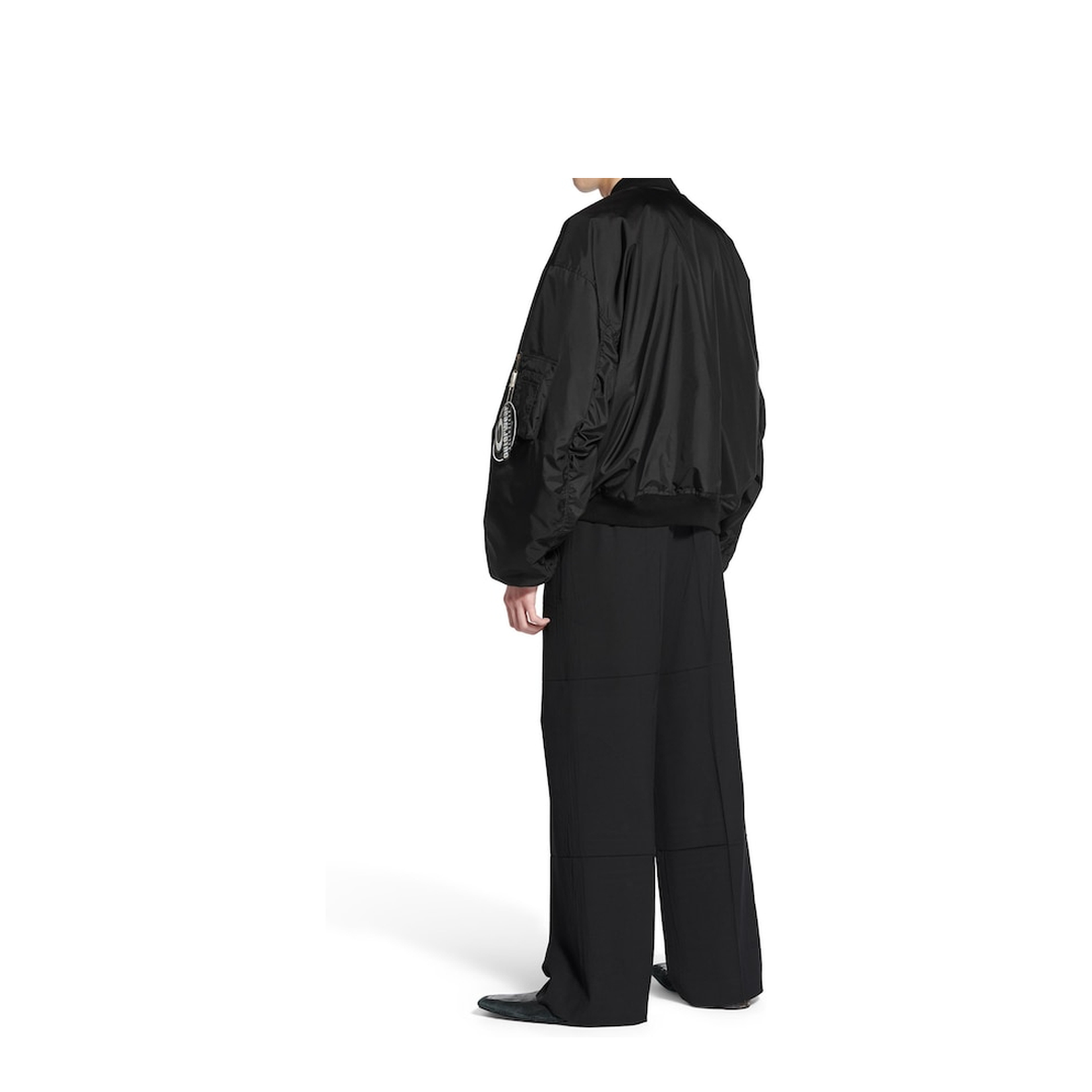 Bomber Jacket Large Fit in Black