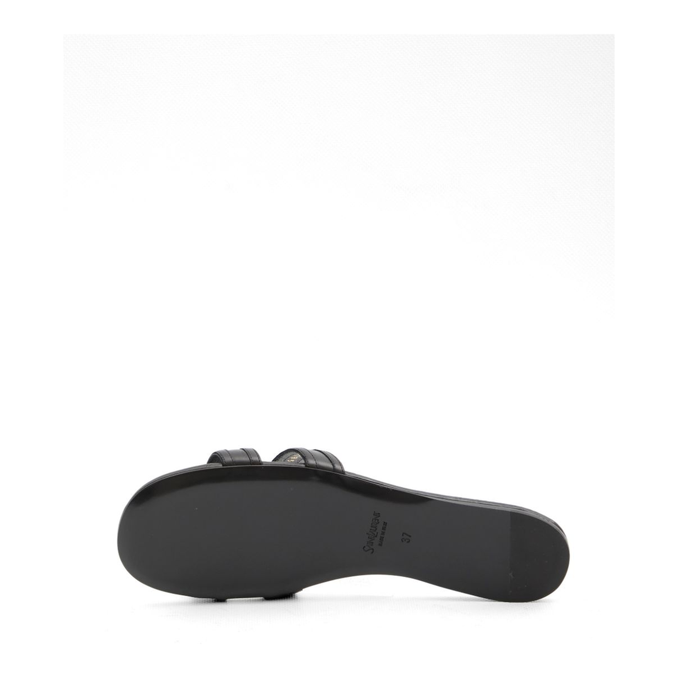 MABROUKA Slides in Smooth Leather in Black