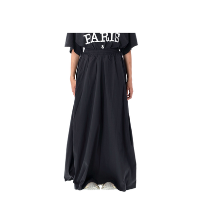 Tracksuit Skirt Long Skirt Black
