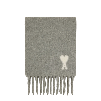 Grey Alpaca Scarf