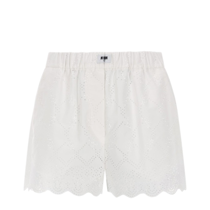 MAYFEYR - MSGM - Shorts With Perforated Motif - 4041MDB0926712202