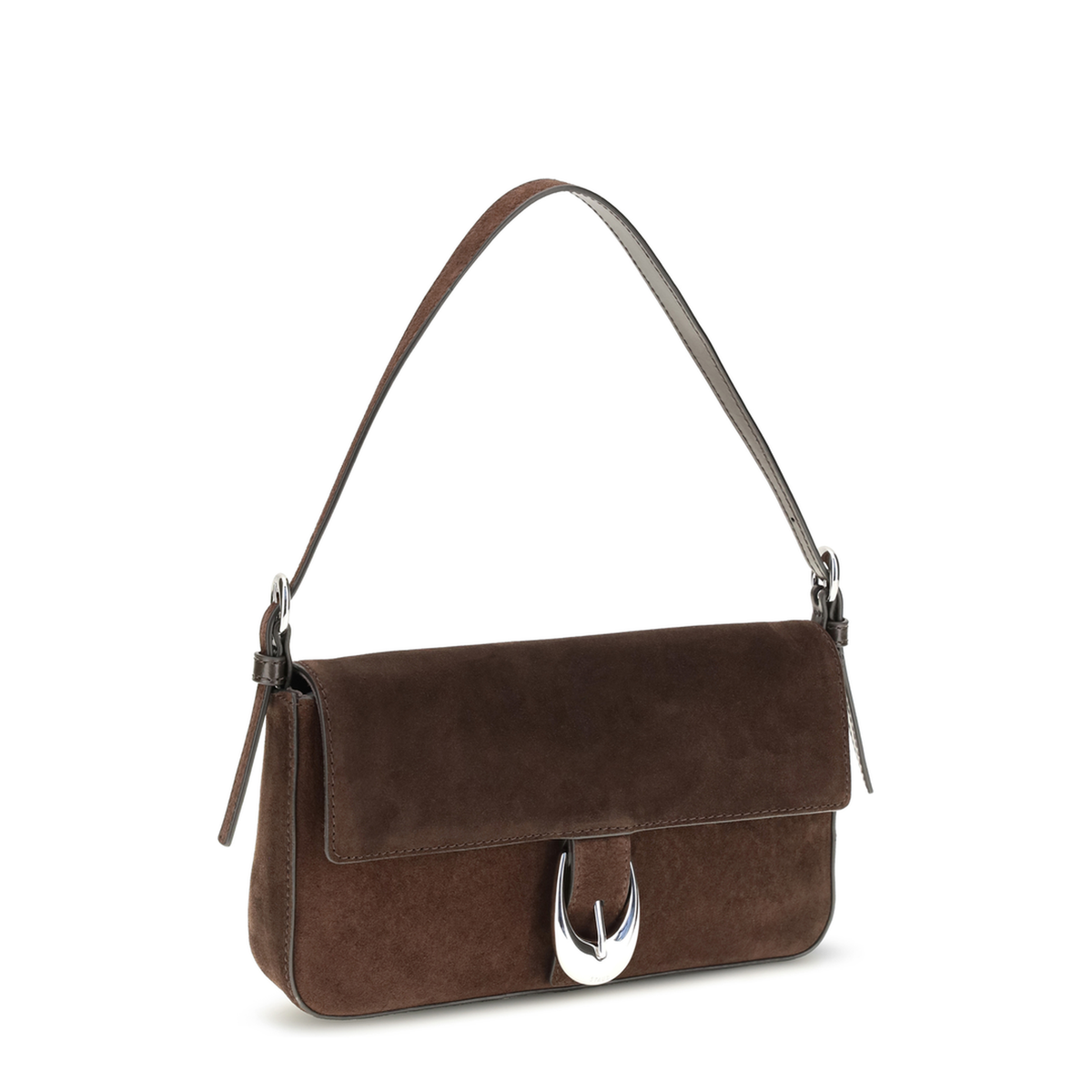 Medium Calf Leather Shoulder Bag - Espresso