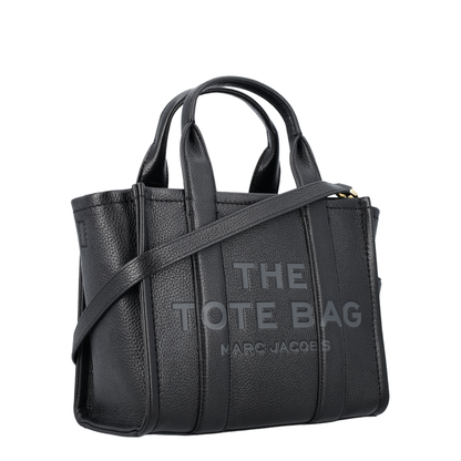 The Small Tote Bag Grainy Leather Bag in Black