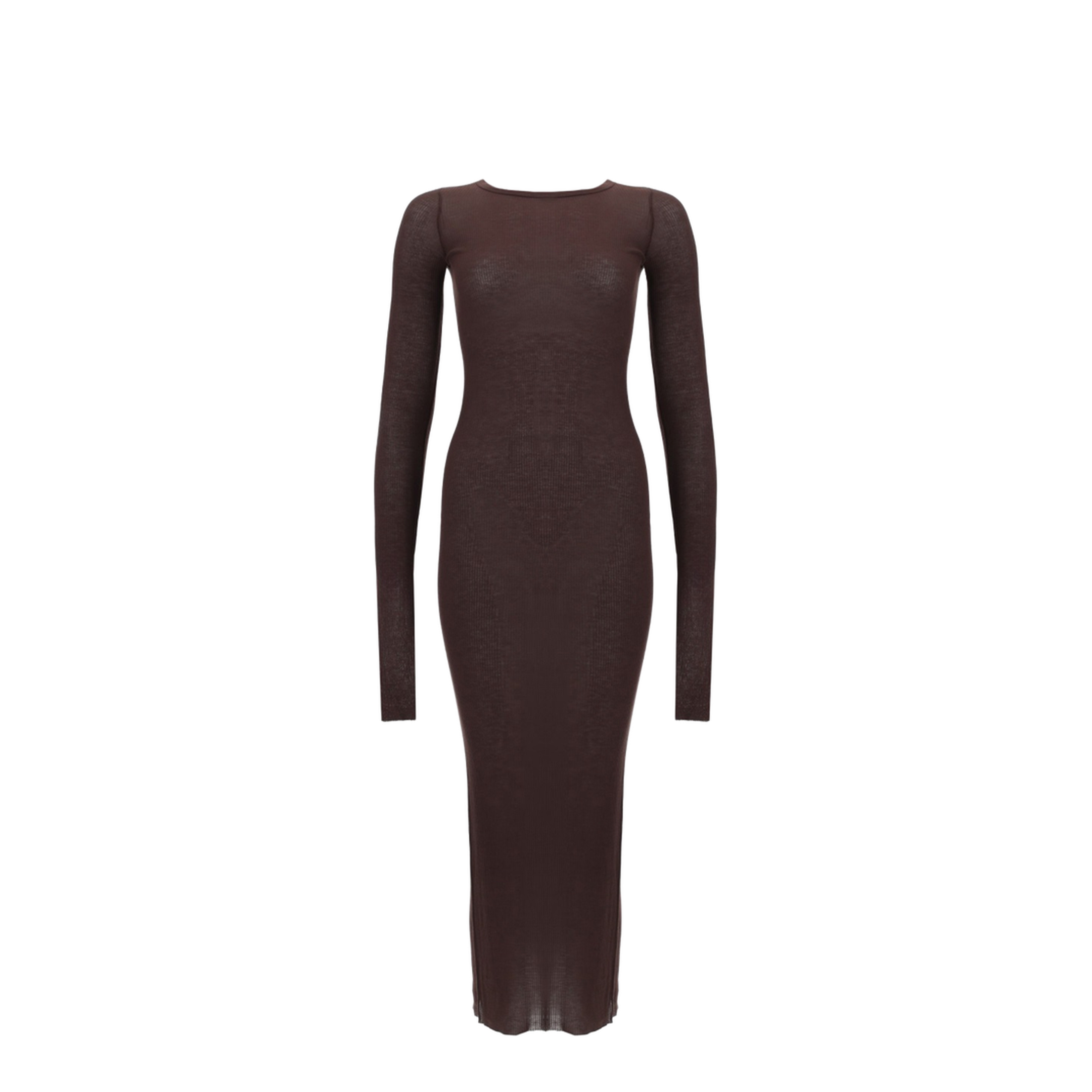 Long-Sleeved Midi Dress