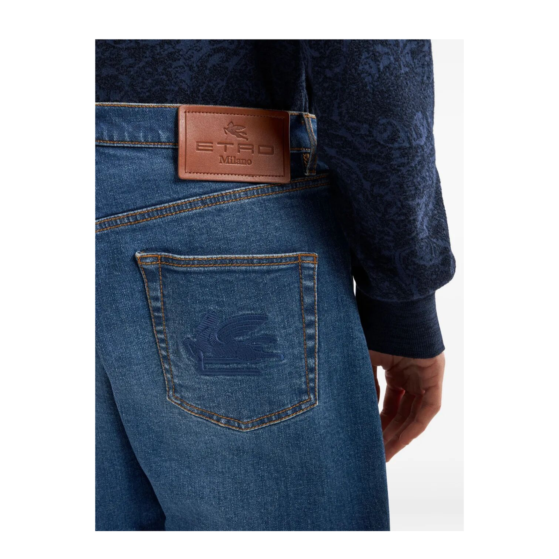 MAYFEYR - Etro - Straight-Leg Jeans With Pegaso - MRNB0021AD298