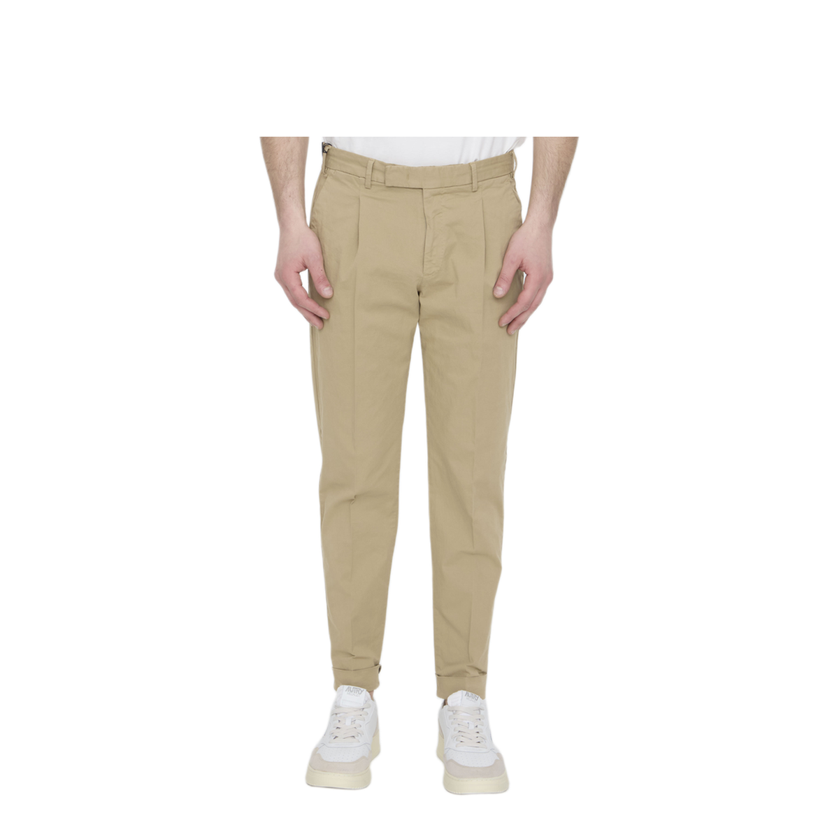 MAYFEYR - PT Torino - Straight Leg Cotton Pants - CORTZAZ40FWDNU35Y052