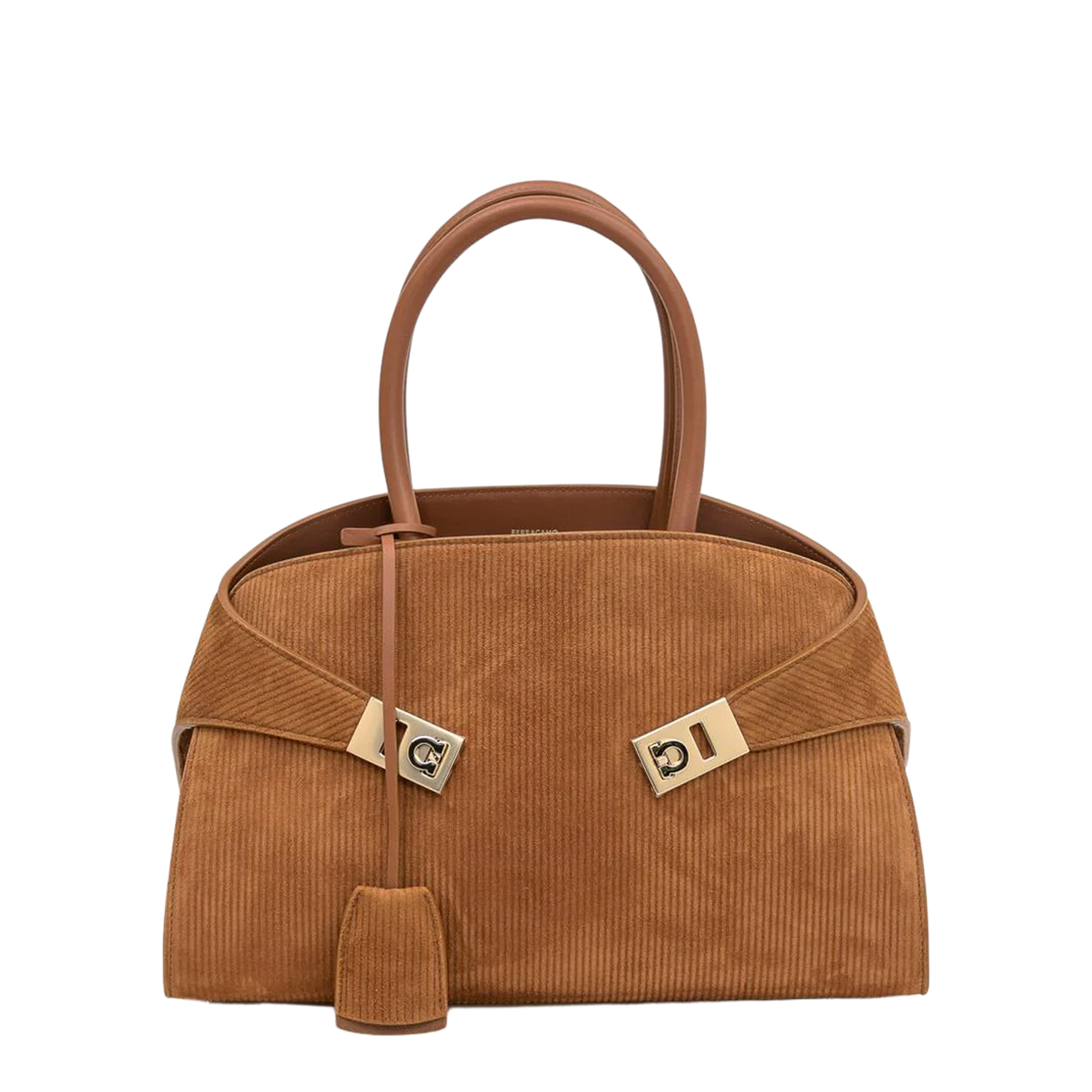 Brown Suede Hand Bag
