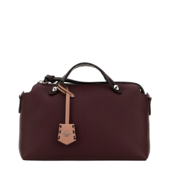 By The Way Soft Medium Calf Leather Handbag - Grape