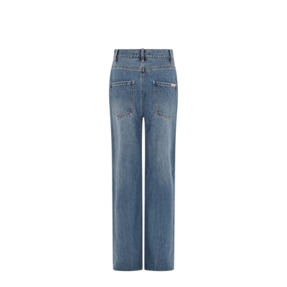 MAYFEYR - Self Portrait - Jeans With Rhinestones - RS26813PABLBLUE